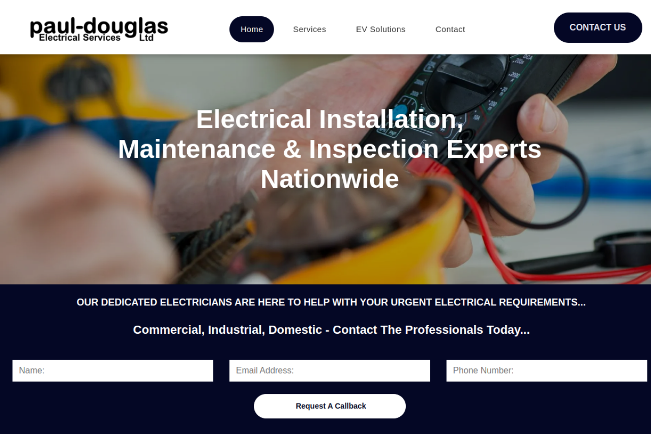 Paul Douglas website screenshot